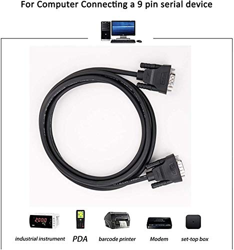 DTECH RS232C серийный Cross кабель 2m мужской - мужской данные пересылка DB9 Cable RS232C удлинение кабель 