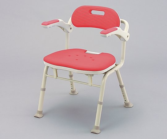  folding shower bench (IS red ) 1 legs [ returned goods un- possible ]