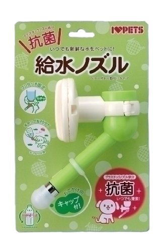 ボンビアルコン 給水ノズル ペットボトル取付タイプ グリーン 犬用食器、フードボールの商品画像