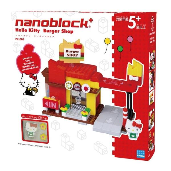 カワダ ナノブロックプラス ハローキティシリーズ バーガーショップ PK-008 nanoblock ブロックの商品画像