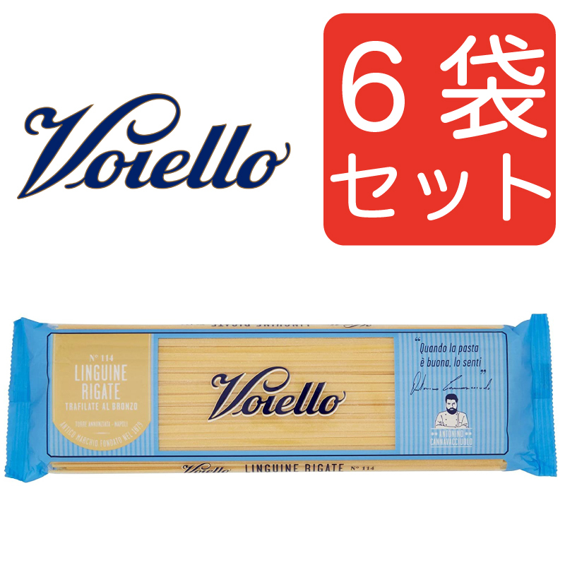 Voiello ヴォイエッロ リングイーネ リガーテ No.114 500g×6個 パスタの商品画像