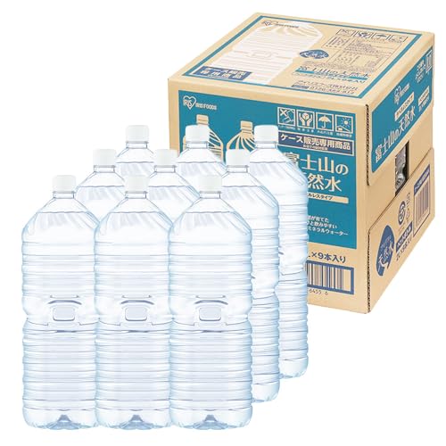 アイリス 富士山の天然水 ラベルレス 2L × 9本 ペットボトルの商品画像
