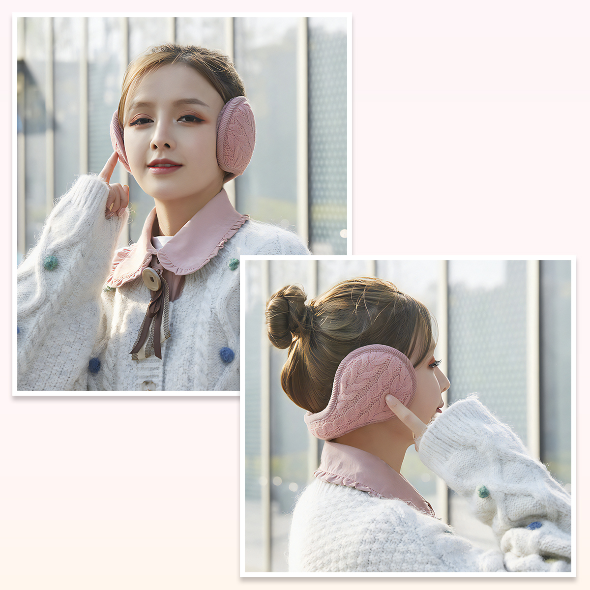  immediate payment earmuffs earmuffs folding ear cover back arm type year warmer protection against cold measures men's lady's boa bicycle commuting going to school outdoor man and woman use 