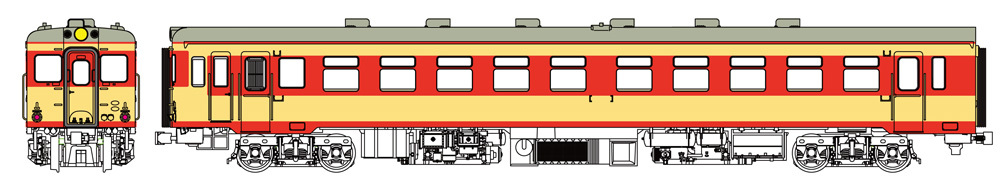 トラムウェイ トラムウェイ キハ55 バス窓（後期急行色）動力付 TW