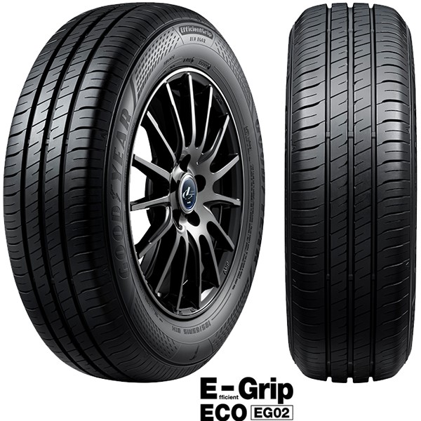 グッドイヤー EfficientGrip ECO EG02 155/65R14 75S タイヤ×1本 Efficient Grip 自動車　ラジアルタイヤ、夏タイヤの商品画像