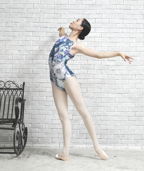  балет Leotard взрослый mi ho low b цветочный принт детский бюстгальтер cup разница включено возможно 
