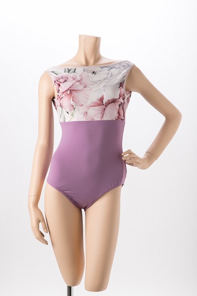  балет Leotard взрослый Mihorobemi ho low b взрослый Leotard Leotard Flower. изначальный принт лодка шея 