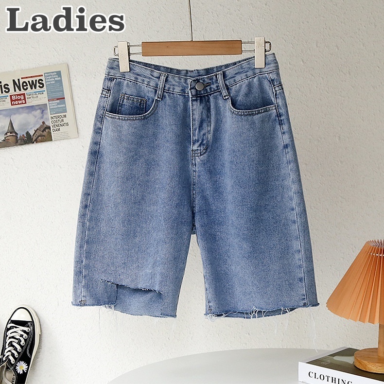 ハーフパンツ レディース 女性 ボトムス デニム ジーンズ 半ズボン カットオフ 切りっぱなし ダメージ シンプル カジュアル お洒落 お出かけ 普段 Seal限定商品