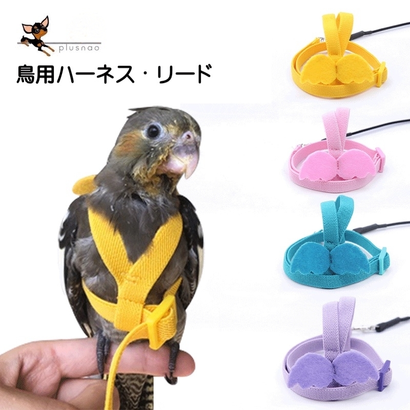 鳥用ハーネス リード ペット用品 ペットグッズ オウム 鸚鵡 インコ ハト 縄 ロープ 調節可能 天使 羽 翼 かわいい お散歩 お出かけ トレーニン Pet おとりよせ Com 通販 Yahoo ショッピング