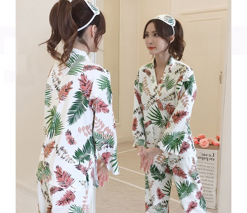  jinbei room wear pyjamas top and bottom set long trousers long pants long sleeve Samue lady's woman lovely stylish part shop put on nightwear Japanese clothes Japanese clothes to