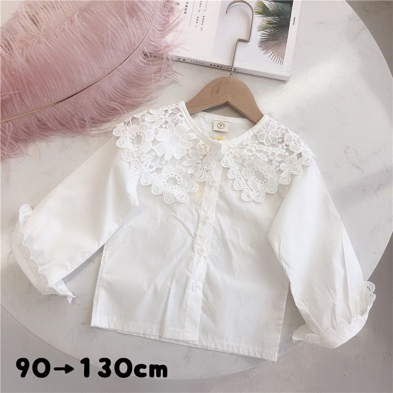 想像を超えての 新品 組曲キッズ ブラウス 襟付き 花ボタン 130 140 4655 新品 Syedzasaintika Ac Id