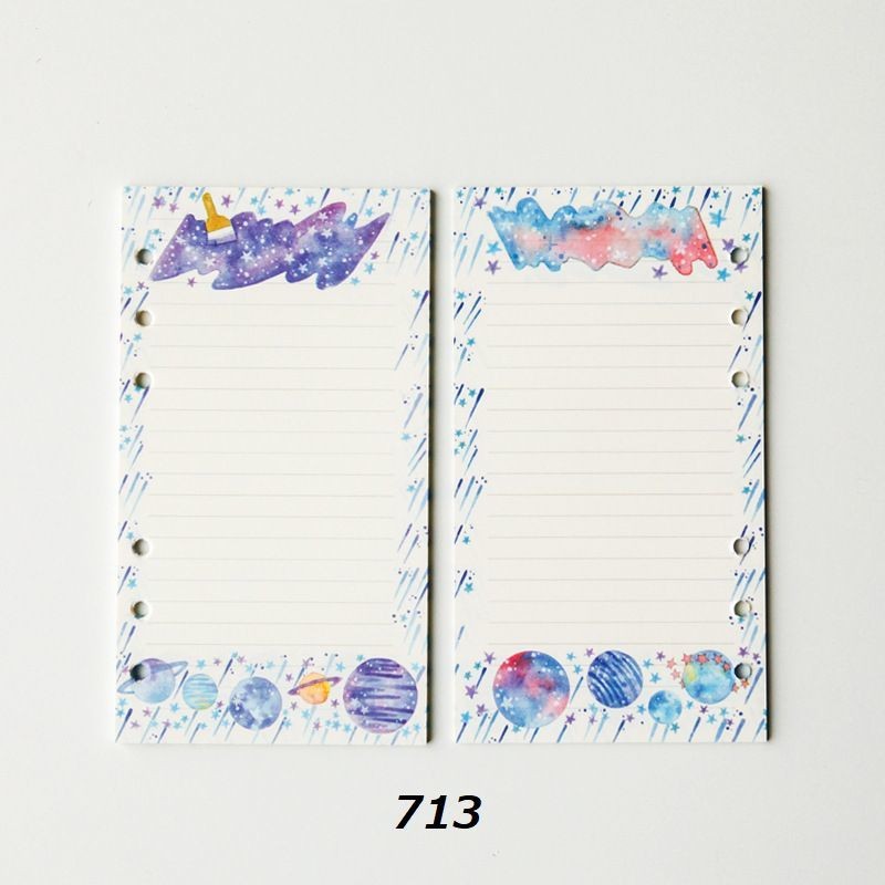 ルーズリーフ ノート メモ メモ帳 手帳 白紙 イラスト カラフル 文房具 替え用紙 かわいい おしゃれ Zak おとりよせ Com 通販 Yahoo ショッピング