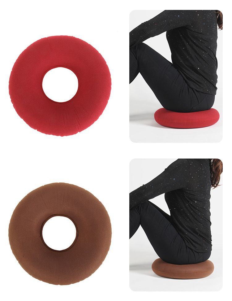  jpy seat cushion air cushion doughnuts cushion hole zabuton folding carrying convenience doughnuts type simple plain solid color air ksi