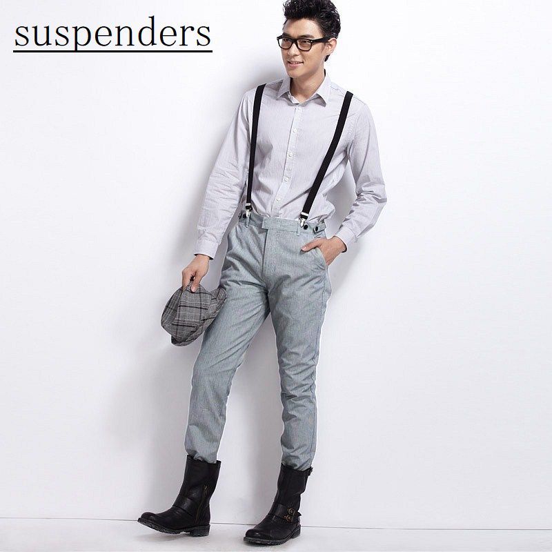 送料無料 サスペンダー メンズ クリップ式 おしゃれ ｙ型 ピンドット 3クリップ ズボンストラップ