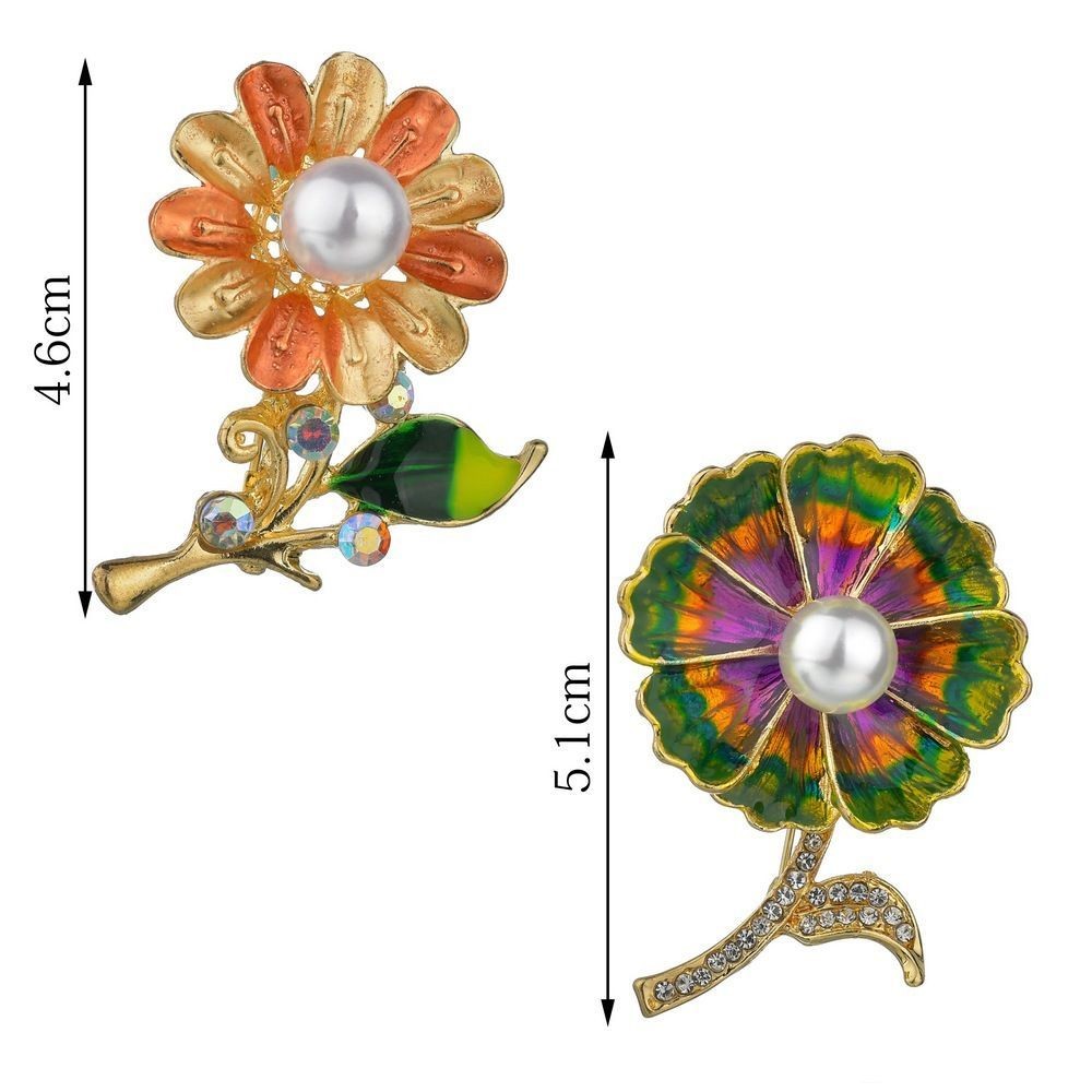 ブローチ アクセサリー ファッション小物 レディース 花 Flower 四つ葉のクローバー風 ラインストーン パール風 ワンポイント 可愛い おしゃれ Zak 310 おとりよせ Com 通販 Yahoo ショッピング