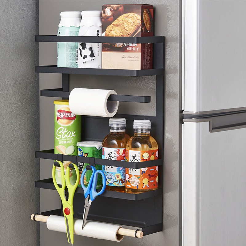 買い保障できる 冷蔵庫ハンガー側壁ハンガー収納棚キッチン用品棚調味 