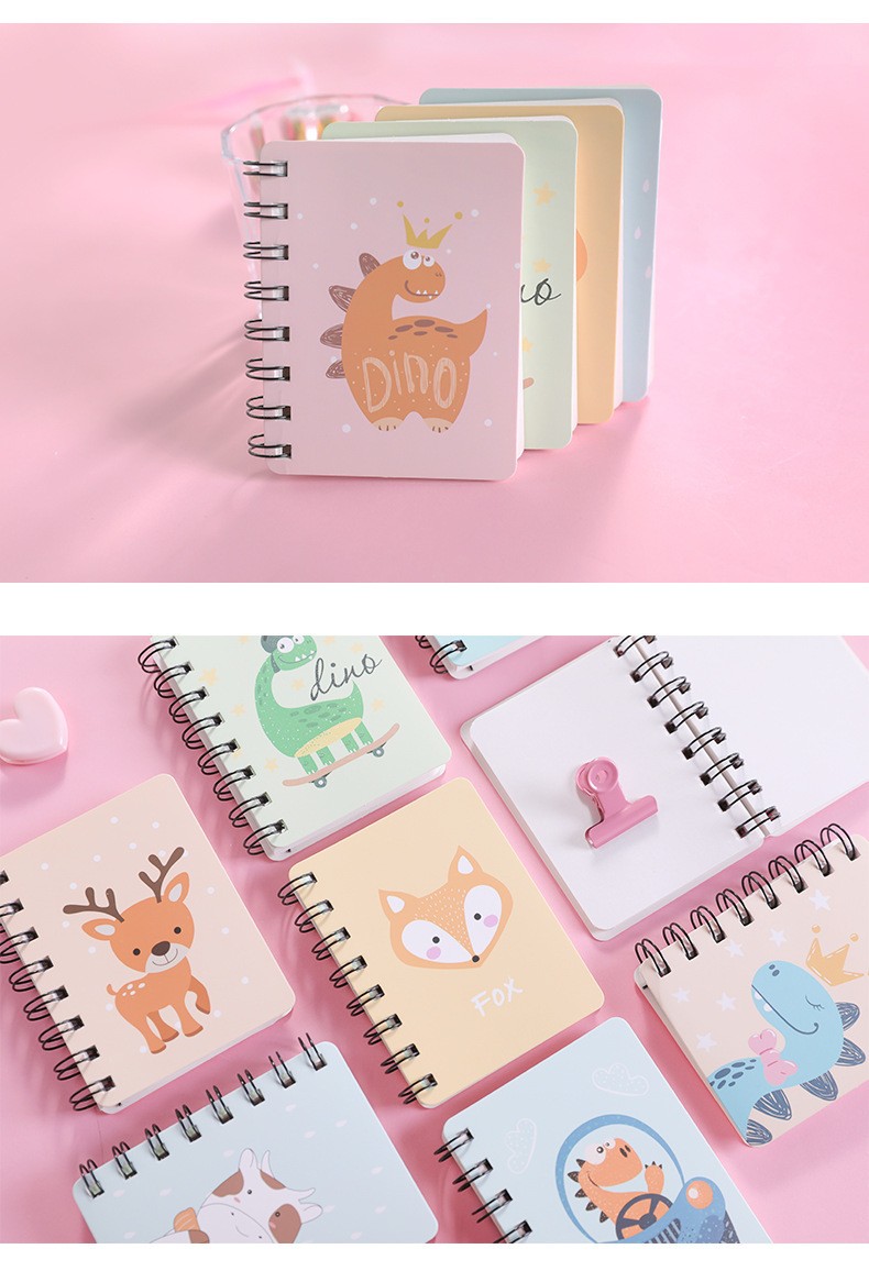 偉大な メモ帳 2冊セット ミニノート 文房具 かわいい 女の子 レディース イラスト リングノート 手のひらサイズ Materialworldblog Com