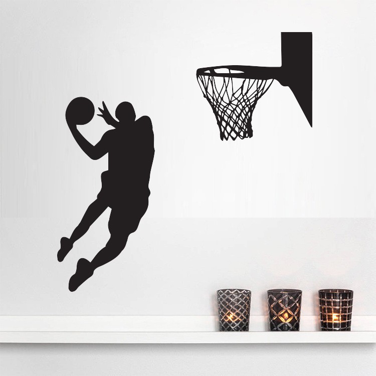 ウォールステッカー 壁紙シール 壁装飾 装飾 ステッカー 雑貨 壁 壁紙 シール インテリア 窓 小物 バスケットボール バスケットゴール バスケ か Zak おとりよせ Com 通販 Yahoo ショッピング