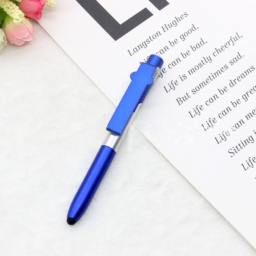 ボールペン 多機能 タッチペン Ledライト スマートフォンスタンド スマホ 文具 筆記用具 かっこいい おしゃれ かわいい スマート ペンライト プ 日本最大の