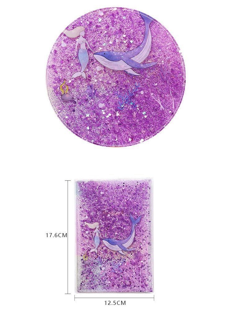 手帳 雑貨 ステーショナリー 文房具 ノート 日記 スケジュール イラスト ラメ キラキラ かわいい おしゃれ 人魚 クジラ Zak おとりよせ Com 通販 Yahoo ショッピング