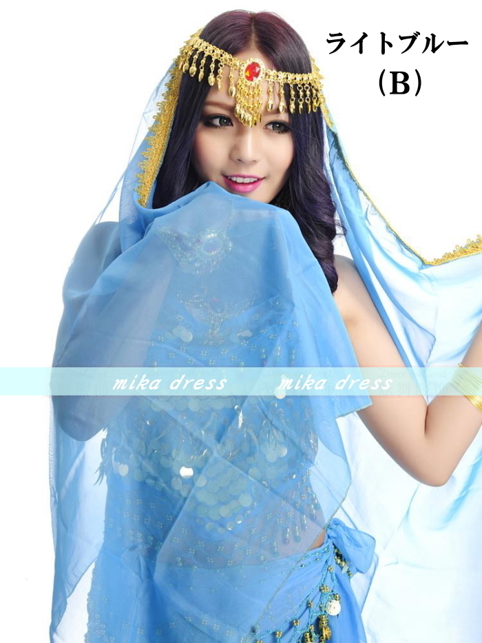  head veil Berry dance costume [ purple ] Arabia n Dance accessory softly Mai . veil feather . Kids cy200-v-p0