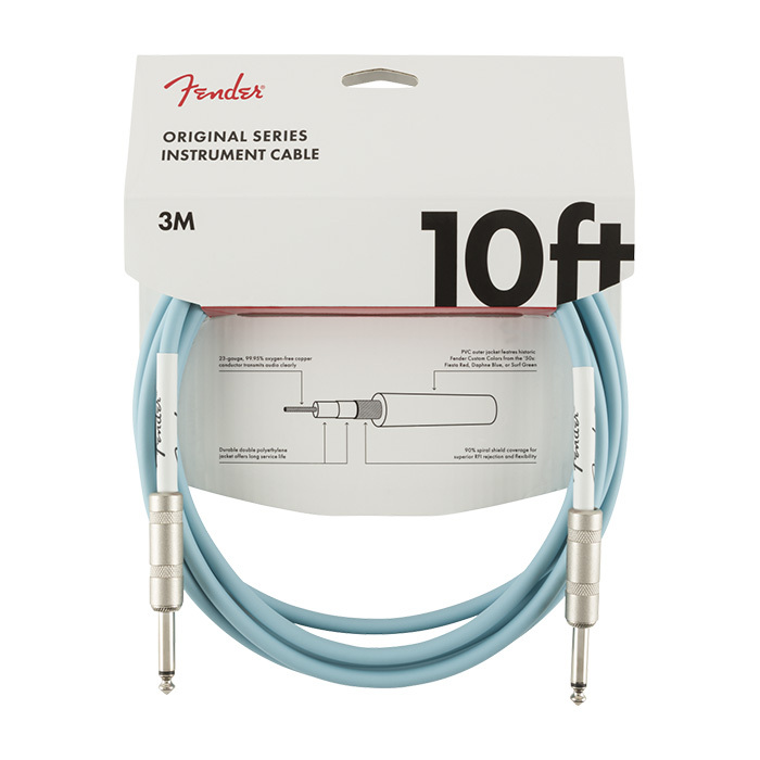 Fender ORIGINAL CABLE 10FT( approximately 3m)Daphne Blue[....... send ]