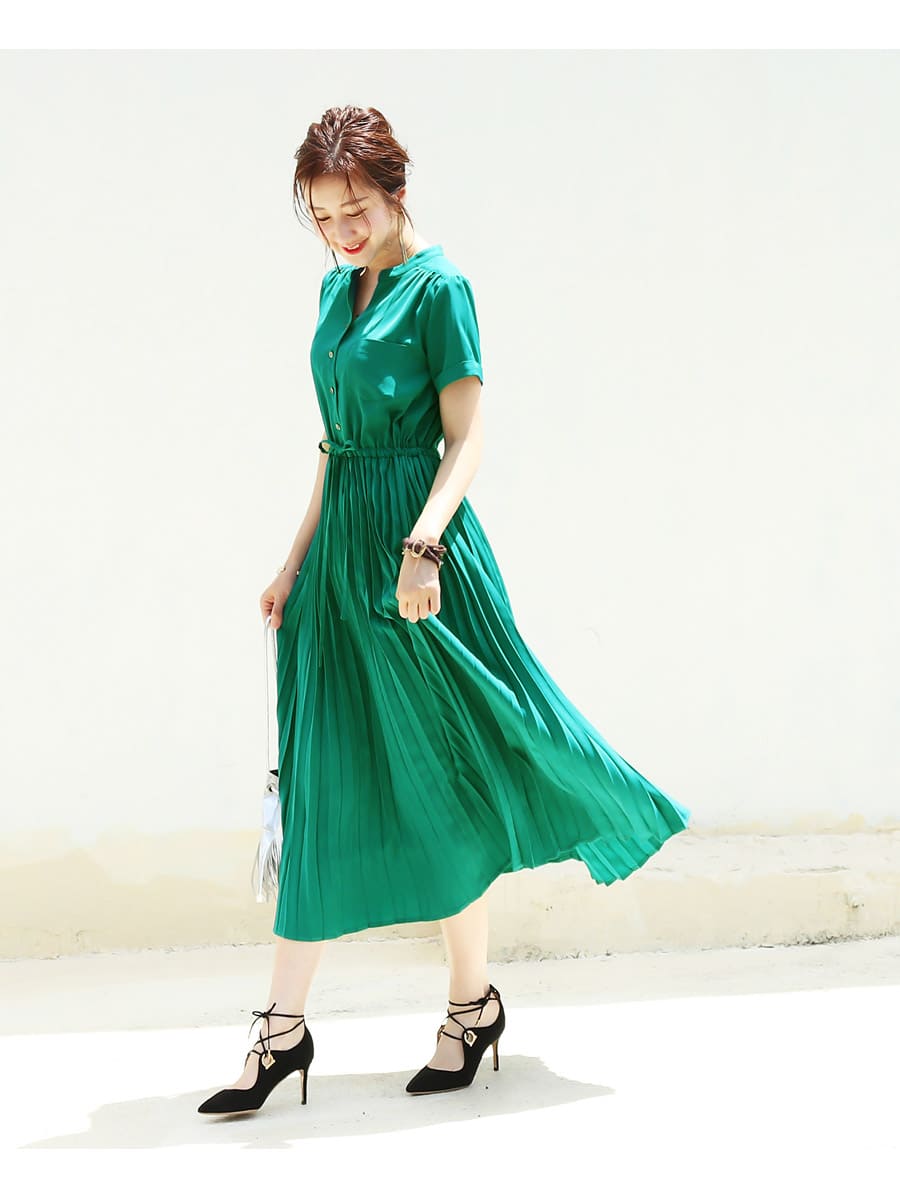  maternity clothes nursing clothes short sleeves Giulia * spread beautiful pleat One-piece [6115130].. clothes One-piece shirt formal .. three . pleat sombreness color cheap 