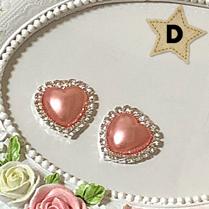 [1 шт 50 иен ]20mm жемчуг Heart центральный детали 