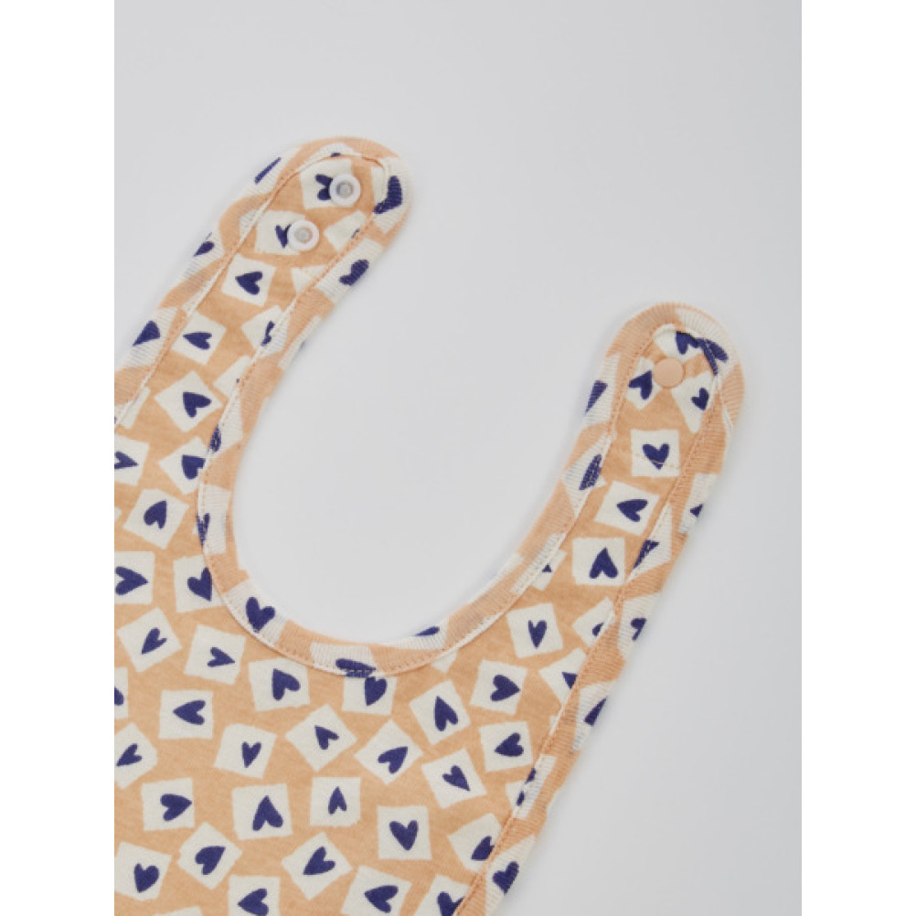  baby смешанные товары * bib " Ocean &amp; ground " нагрудник TileHeart salmon розовый (SP)