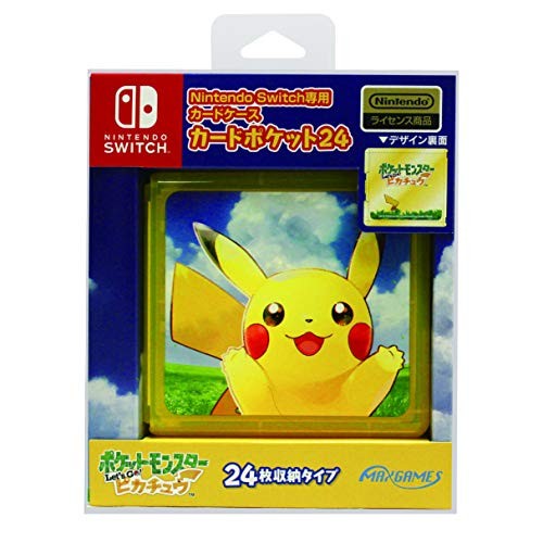 Nintendo Switch専用 カードポケット24 ポケットモンスター Let’s Go！ピカチュウ HACF-02PIの商品画像｜ナビ