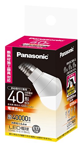 Panasonic LED電球 斜め取付け専用タイプ LDA6LHE17BHS （電球色相当
