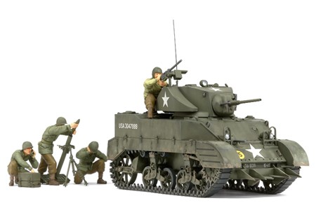 アメリカ軽戦車M5A1ヘッジホッグ 追撃作戦セット （人形4体付き） （1/35スケール ミリタリーミニチュア No.313 35313）の商品画像
