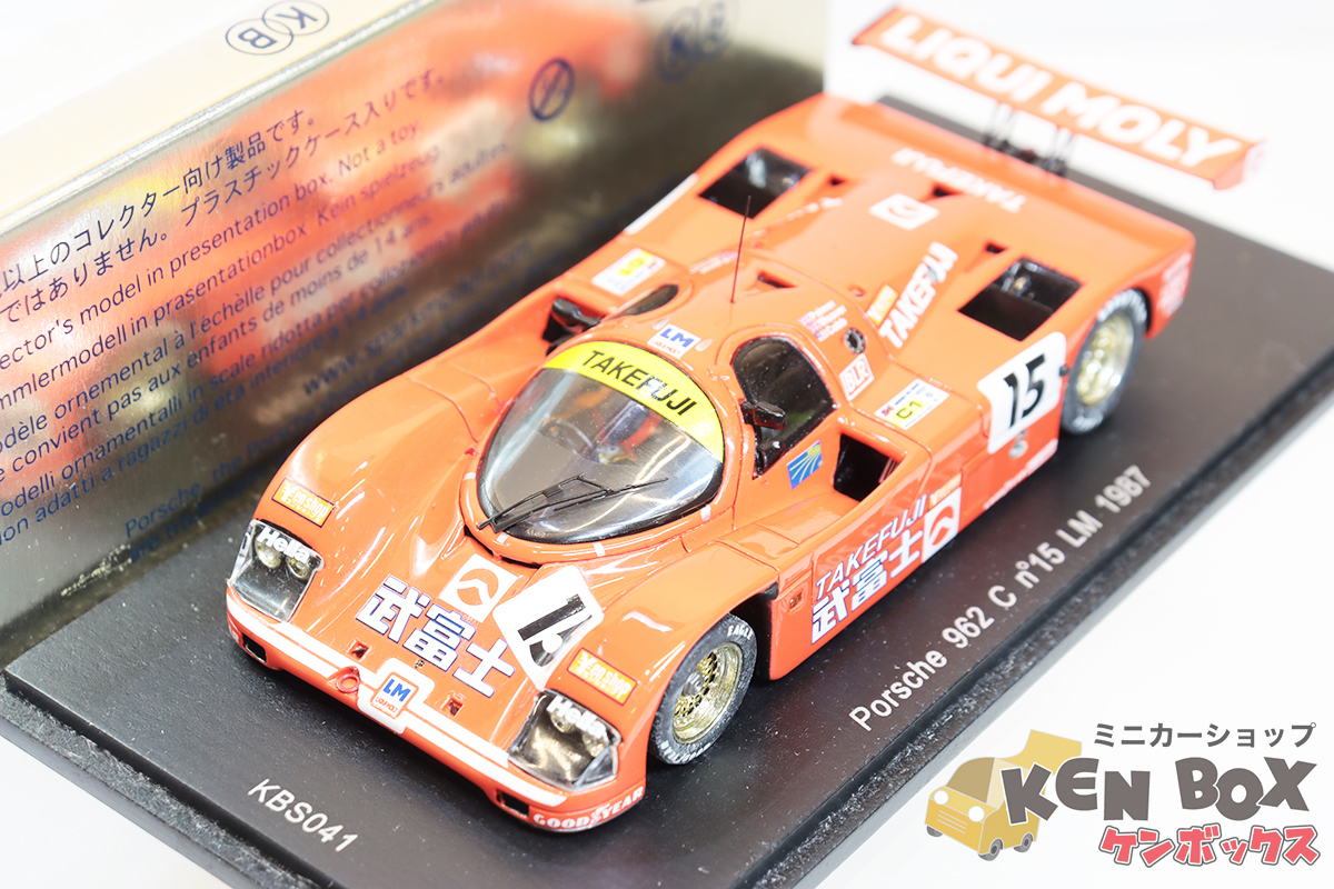 スパークモデル ポルシェ 962 C 武富士 87 ルマン #15 J