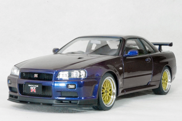 オートアート 1/18 GT-R R34 ミッドナイトパープル BBS LM AUTOart 1/18 ニスモ R34 GT-R Z-tune （ミッドナイトパープルⅢ