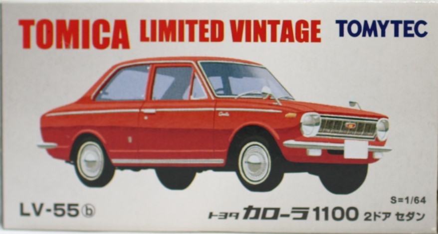 トミーテック LV-55b トヨタ カローラ 1100 2ドアセダン （赤） （1/64