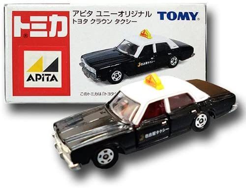 タカラトミー トヨタ クラウン タクシー （ブラック×ホワイト） （1/65