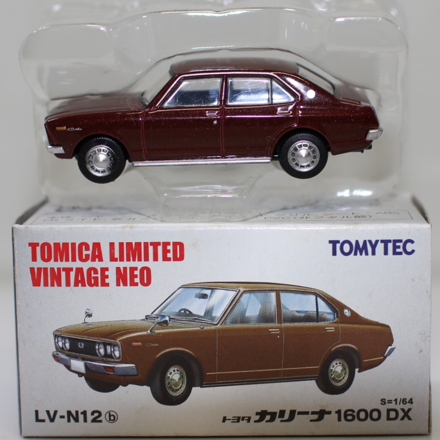 タカラトミー LV-N12b トヨタ カリーナ 1600DX （茶） （1/64スケール 