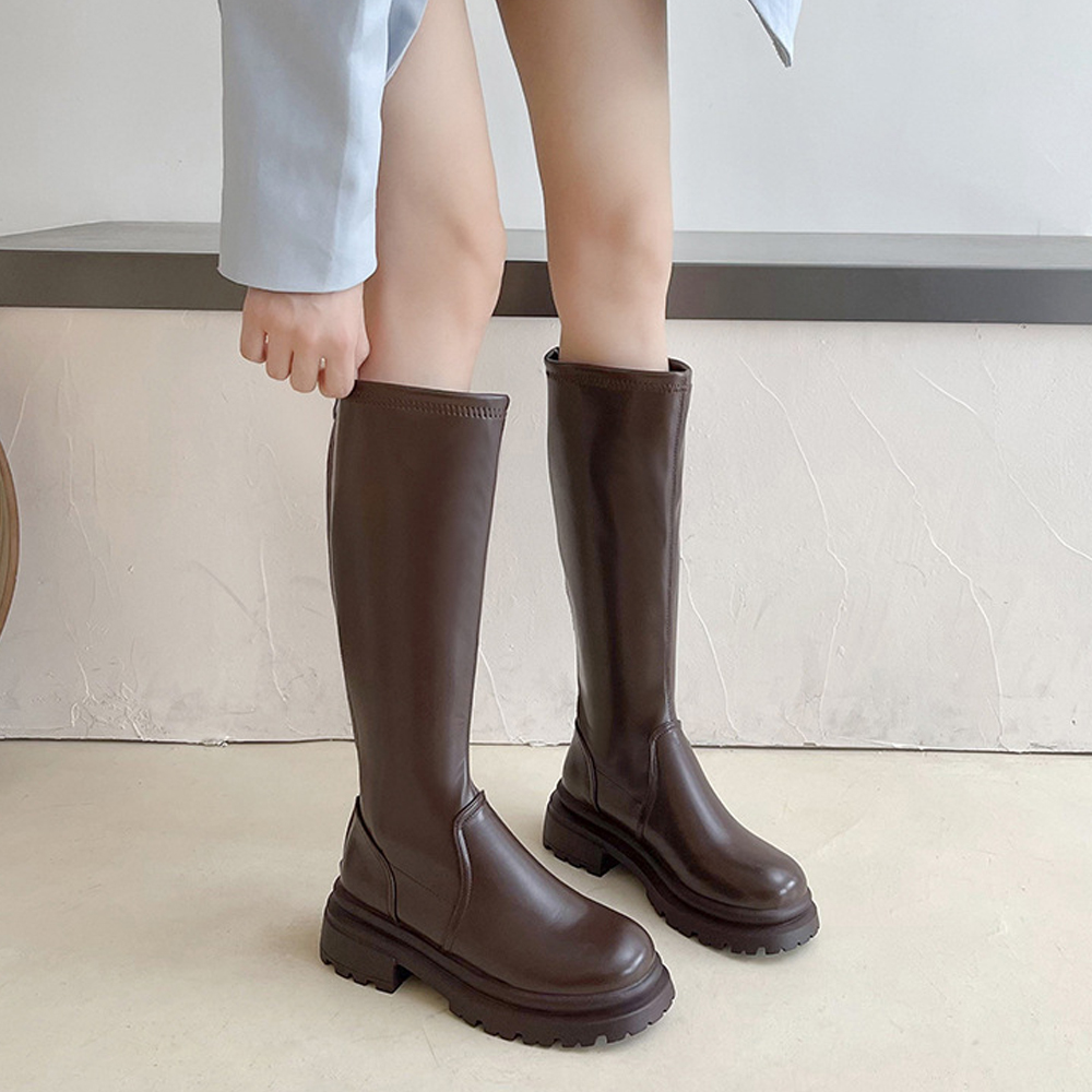  long boots thickness bottom boots lady's Korea [ cat pohs possible ]