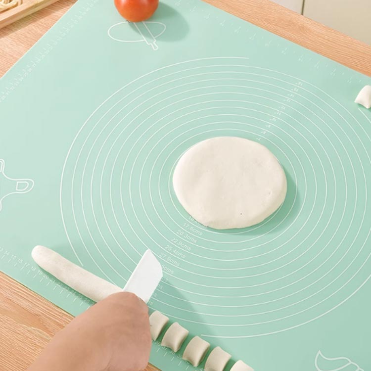  confectionery mat cooking mat bread mat silicon mat cookie pizza baking mat heat-resisting large size scale . attaching silicon slip prevention confectionery road 