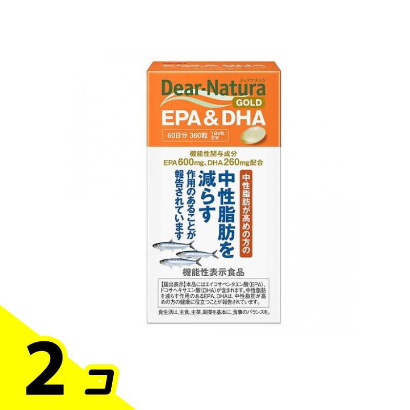  supplement DHA EPA supplement Asahi Dear-Natura GOLDti hole chula Gold EPA&amp;DHA 360 bead 60 day minute 2 piece set 