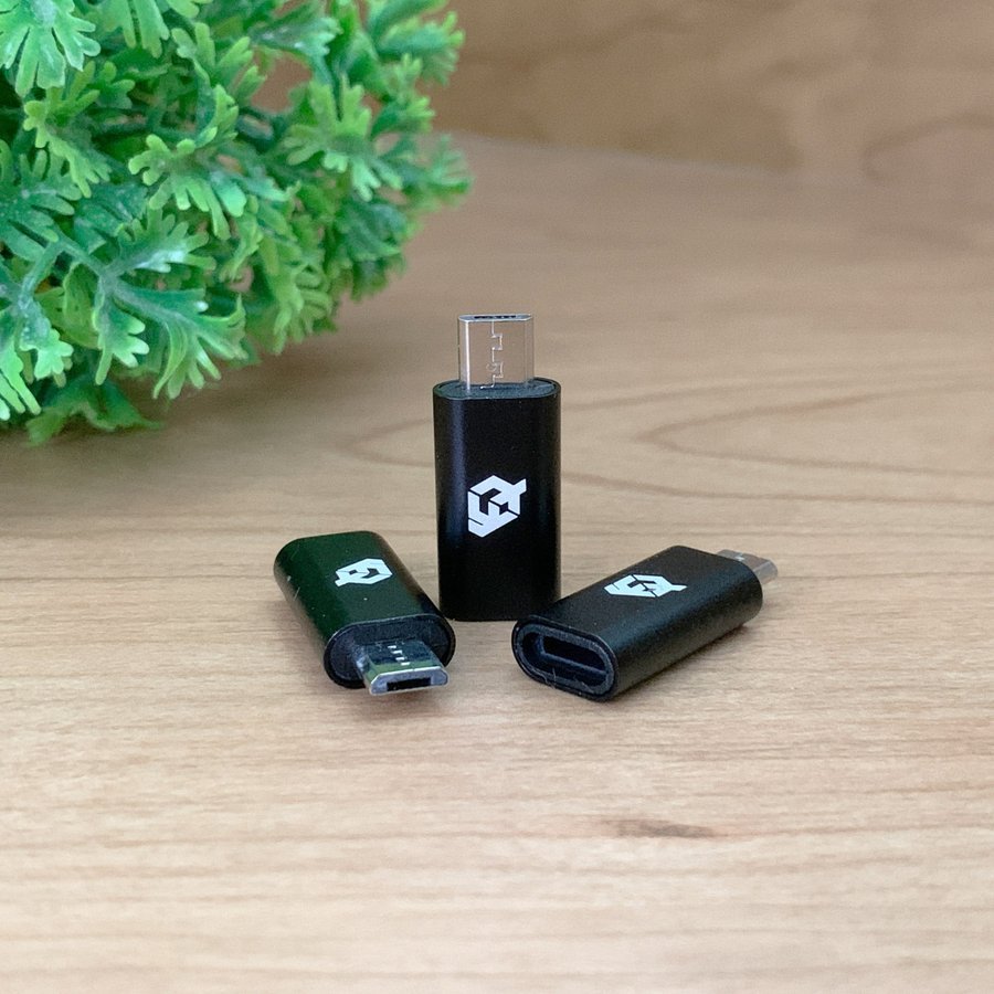 iPhone для подсветка кабель - микро USB терминал . конверсионный адаптор x3 шт [ черный ]
