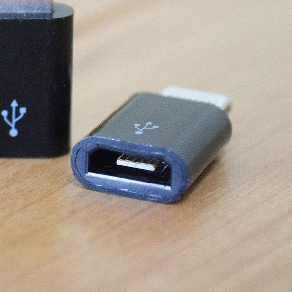  микро USB кабель - iPhone подсветка конверсионный адаптор [ черный ]