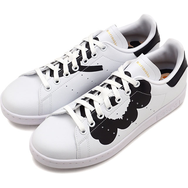 WMNS MARIMEKKO × STAN SMITH "UNIKKO" H04073 （クラウドホワイト/コアブラック/ゴールドメタリック）
