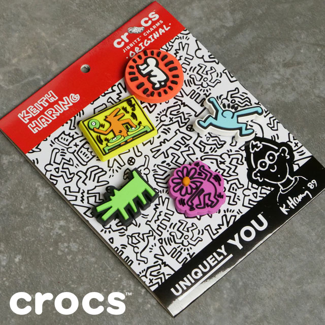  Crocs crocsji Bit'z charm . ring 5 pack 10012735 SS24 JIBBITZ Haring 5Pack men's * lady's shoes accessory cusomize 