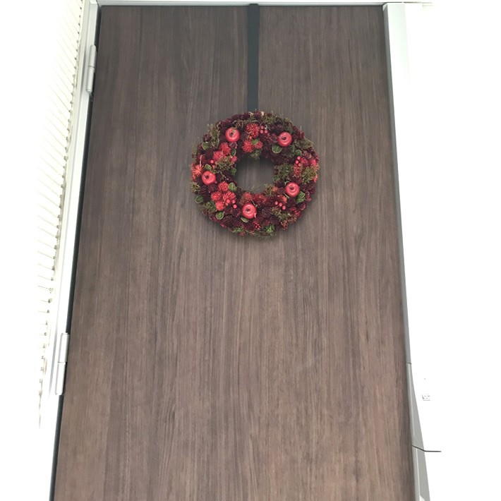 クリスマスリース 35cm 赤 りんご 松ぼっくり Red Apple Wreath M