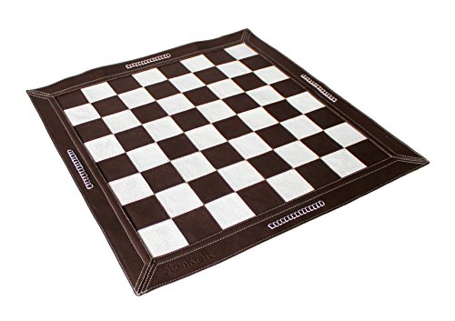 StonKraft( камень craft )- 48.3x48.3cm / 19x19 дюймовый - натуральная кожа шахматы - темный язык цвет l roll выше шахматы lto-na