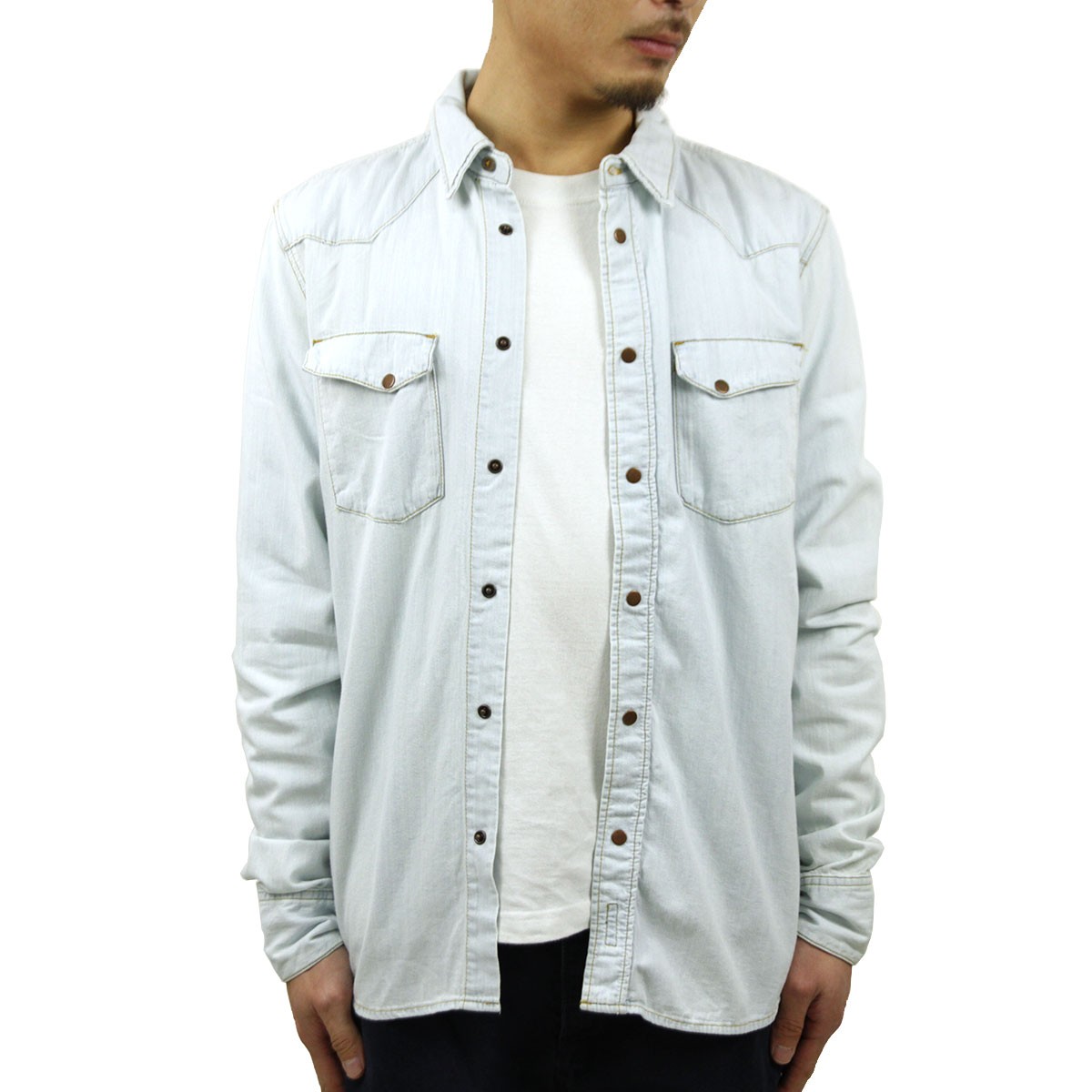 ポイント5倍 トップス 4 Jeans 19 0 00 4 19 23 59まで ヌーディージーンズ シャツ Nudie メンズ Nudie Jeans 正規販売店 長袖 Jonis Denim インポートセレクトショップ Mixon