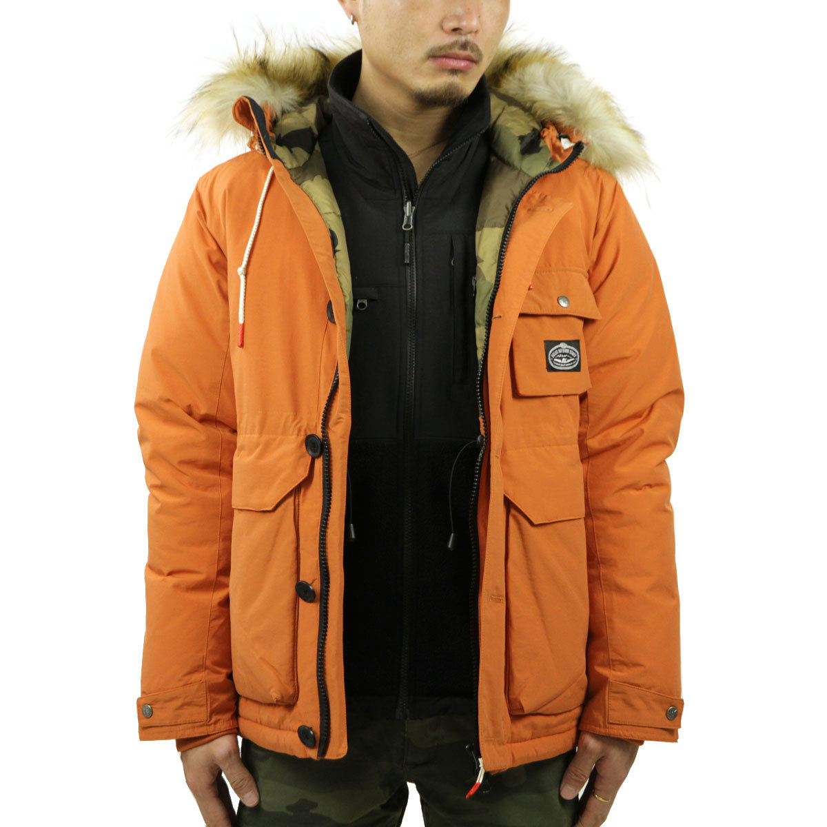 オレンジ系 S高級感 ポーラー ジャケット メンズ Poler アウター ボアジャケット オレンジ ダウンジャケット ジャケット アウターオレンジ 系s 18 171 Eur Artec Fr