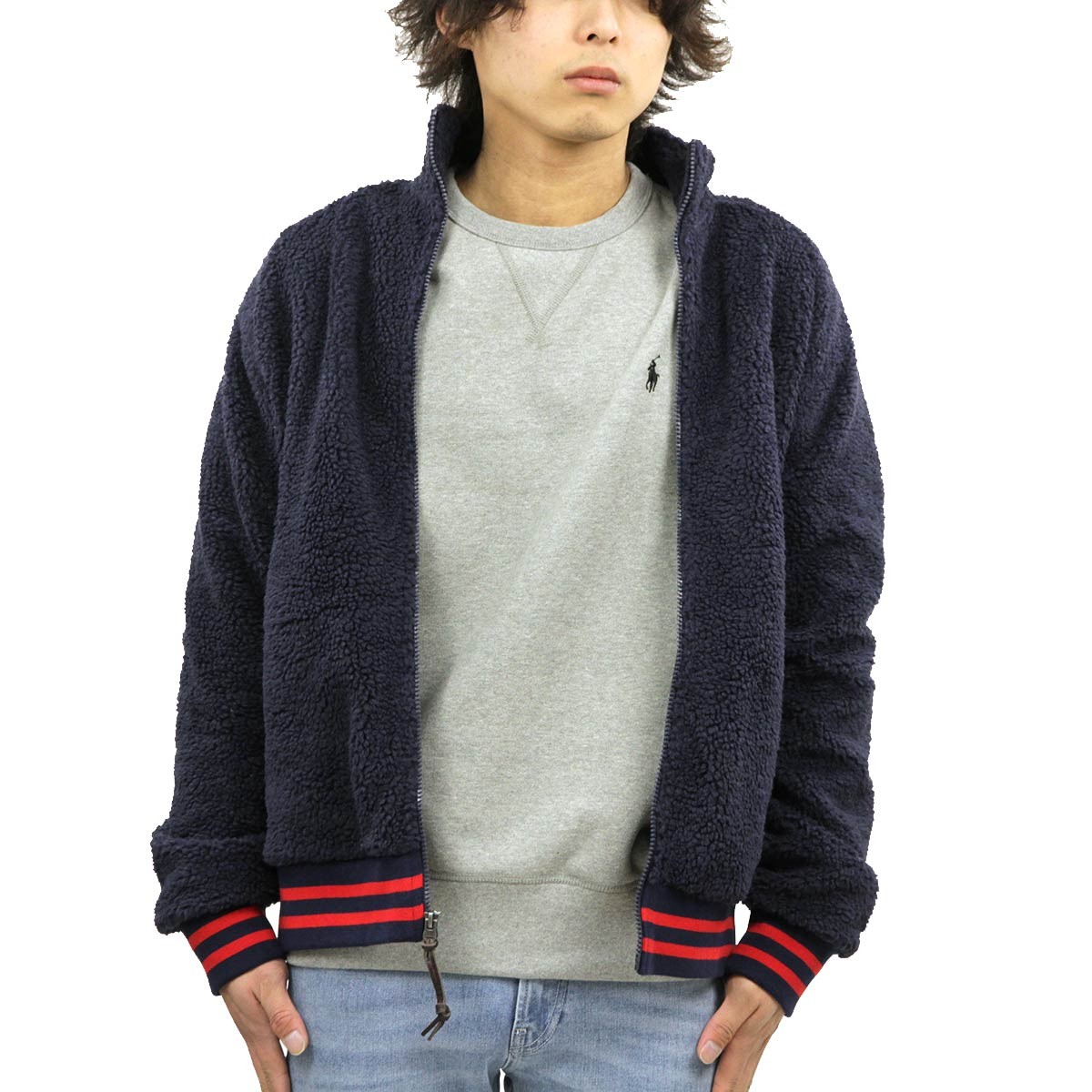 ポロ ラルフローレン ボアジャケット メンズ 正規品 Polo Ralph Lauren アウター フリースジャケット Fleece Zip Up Boa Jacket インポートセレクトショップ Mixon 通販 Yahoo ショッピング