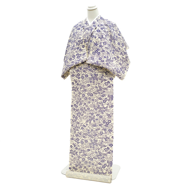  шёлк из Юки кимоно ткань надеты сяку слоновая кость . вода слива Sakura сосна лист . цветок узор casual . одиночный . который тоже распродажа покупка новый товар упрощенный ....sb14013